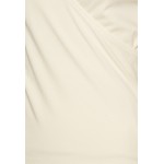 Kobiety T SHIRT TOP | Scotch & Soda LONG SLEEVED BLENDWRAPOVER - Bluzka z długim rękawem - vanilla/mleczny - TZ04858