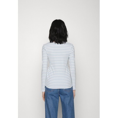 Kobiety T_SHIRT_TOP | Selected Femme SLFANNA CREW NECK TEE - Bluzka z długim rękawem - cashmere blue/jasnoniebieski - JL93051