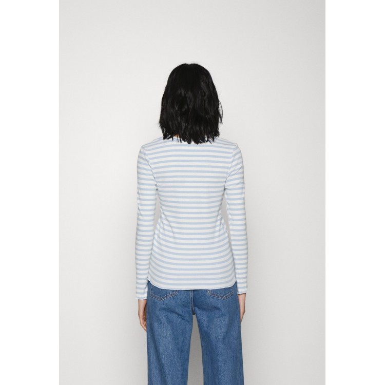 Kobiety T SHIRT TOP | Selected Femme SLFANNA CREW NECK TEE - Bluzka z długim rękawem - cashmere blue/jasnoniebieski - JL93051