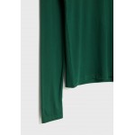 Kobiety T SHIRT TOP | Stradivarius ROLLKRAGEN - Bluzka z długim rękawem - mottled green/zielony melanż - NI03697
