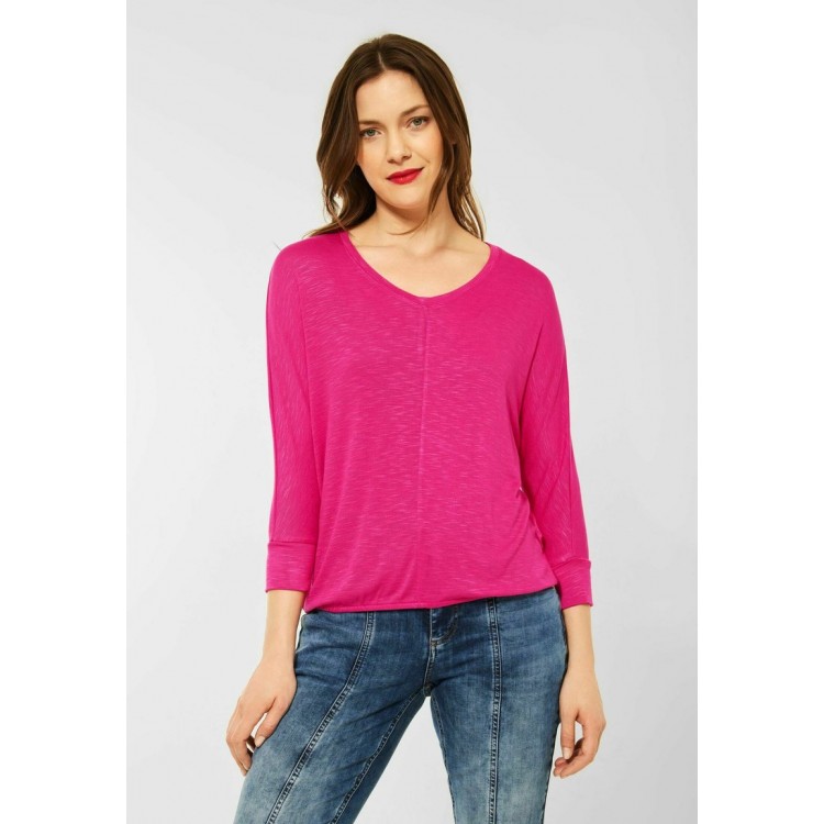 Kobiety T SHIRT TOP | Street One 3/4 ÄRMEL - Bluzka z długim rękawem - pink/różowy neon - WH80175