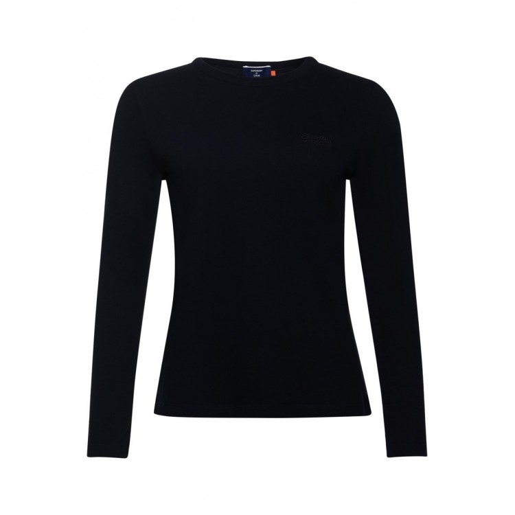 Kobiety T SHIRT TOP | Superdry Bluzka z długim rękawem - black/czarny - LA87873