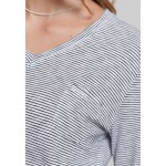 Kobiety T SHIRT TOP | Superdry LONG SLEEVE POCKET - Bluzka z długim rękawem - grey/biały - GG04828