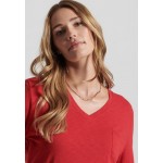 Kobiety T SHIRT TOP | Superdry LONG SLEEVE POCKET - Bluzka z długim rękawem - rouge red/czerwony - MQ23626