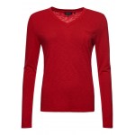 Kobiety T SHIRT TOP | Superdry LONG SLEEVE POCKET - Bluzka z długim rękawem - rouge red/czerwony - MQ23626