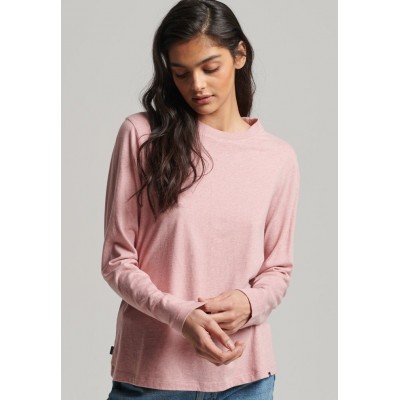 Kobiety T_SHIRT_TOP | Superdry VINTAGE - Bluzka z długim rękawem - la soft pink marl/jasnoróżowy melanż - PW34347
