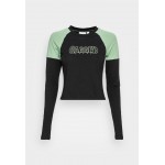 Kobiety T SHIRT TOP | The Ragged Priest VOID TEE - Bluzka z długim rękawem - black/green/czarny - JN57749