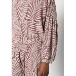Kobiety T SHIRT TOP | Thought IVY PALMS BALLOON SLEEVE - Bluzka z długim rękawem - damson purple/fioletowy - HB43703