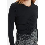 Kobiety T SHIRT TOP | Trendyol Bluzka z długim rękawem - black/czarny - NI17490