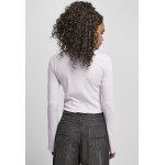 Kobiety T SHIRT TOP | Urban Classics CROPPED RIB - Bluzka z długim rękawem - softlilac/fioletowy - QH83598