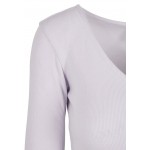 Kobiety T SHIRT TOP | Urban Classics CROPPED RIB - Bluzka z długim rękawem - softlilac/fioletowy - QH83598