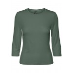 Kobiety T SHIRT TOP | Vero Moda 3/4 ÄRM - Bluzka z długim rękawem - laurel wreath/zielony melanż - MP90472