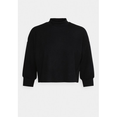 Kobiety T_SHIRT_TOP | Vero Moda Petite VMIDA CROP - Bluzka z długim rękawem - black/czarny - CY51524