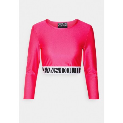 Kobiety T_SHIRT_TOP | Versace Jeans Couture SHINY SUMATRA - Bluzka z długim rękawem - beetroot purple/jasnoróżowy - OE04620