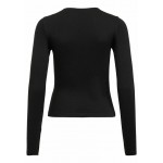 Kobiety T SHIRT TOP | Vila SLIM FIT - Bluzka z długim rękawem - black/czarny - MX84199