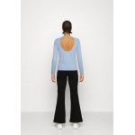 Kobiety T SHIRT TOP | Vila VIEVA O NECK BACK DETAIL - Bluzka z długim rękawem - kentucky blue/niebieski - IX69548