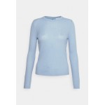 Kobiety T SHIRT TOP | Vila VIEVA O NECK BACK DETAIL - Bluzka z długim rękawem - kentucky blue/niebieski - IX69548