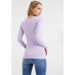 Kobiety T SHIRT TOP | WE Fashion Bluzka z długim rękawem - light purple/mauve - HF55862