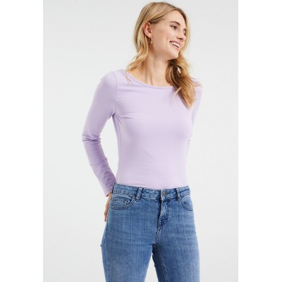 Kobiety T_SHIRT_TOP | WE Fashion Bluzka z długim rękawem - light purple/mauve - HF55862